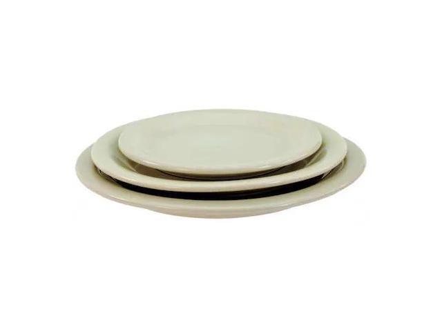 CRESTWARE CM41 Plate, 5-1/2', Ceramic Bone White PK36