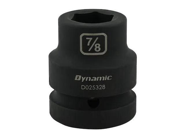 DYNAMIC D025328 1' Drive Standard Socket, Black Phosphate, Tools 7/8' X 1'