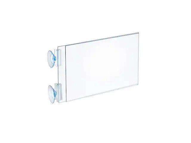 Azar Two Sided Acrylic Sign Holder with Suction Cup Grippers (106686)