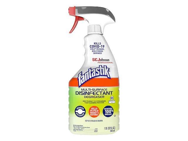 FANTASTIK 311836 Disinfectant and Sanitizer, 32 oz. Trigger Spray Bottle,