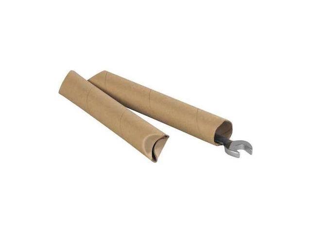 PARTNERS BRAND S1516K Crimped End Mailing Tubes, 1-1/2 x 16, Kraft, PK70