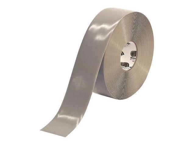 MIGHTY LINE 3RGRY Industrial Safety Floor Marking Tape Vinyl Gray, 3' W x 100