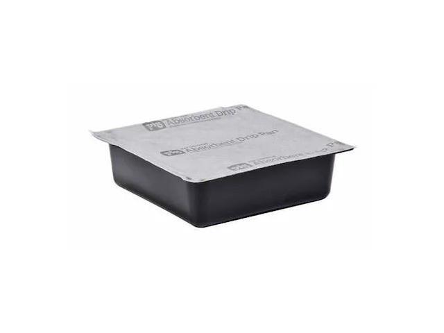 PIG 2410PP-01 Absorbent Drip Pan, Universal, Black/Gray, 12 PK