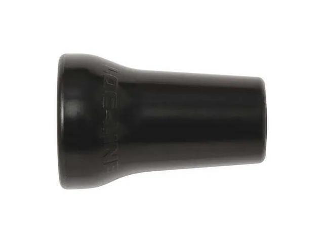 LOC-LINE 59863-BLK Round Nozzle,Black,1/2',PK50