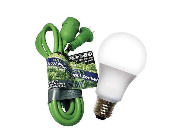 MIRACLE LED 602242 Single Socket Grow Light Cord System & LED Full Spectrum