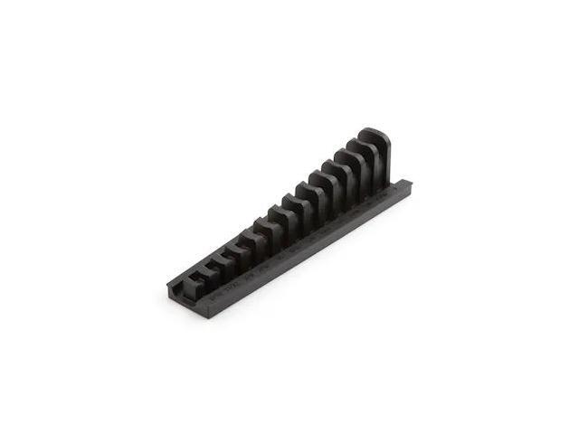 tekton 13-tool 3/8 inch drive crowfoot wrench organizer rack, black (5/16-1 in.) org26113