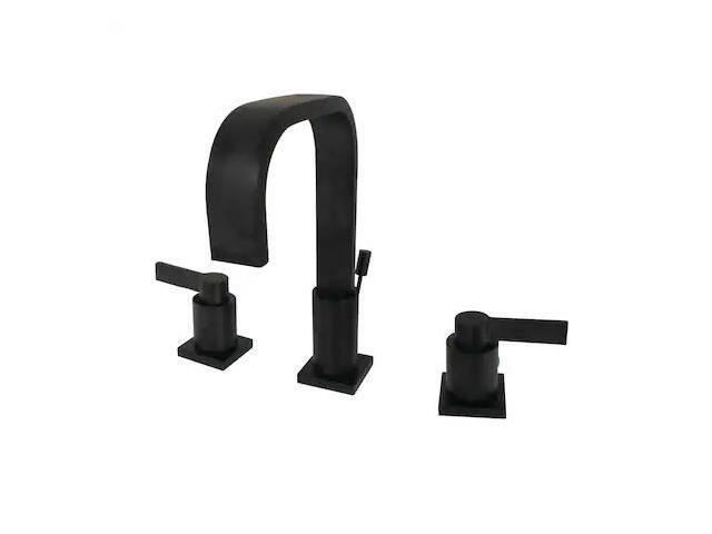 Fauceture FSC8960NDL NuvoFusion Widespread Bathroom Faucet, Matte Black