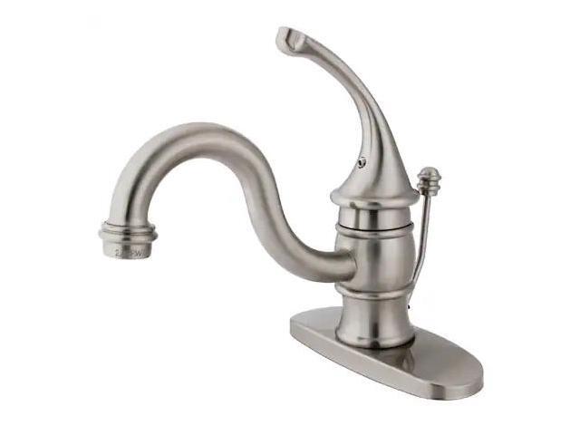 Kingston Brass KB3408GL Single Handle Mono Deck Lavatory Faucet with Retail Pop-