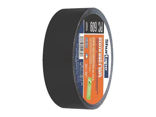 Shurtape PC609-48/55BLK Industrial Grade Cloth Black Duct Tape: 2 in. x 60 yds.
