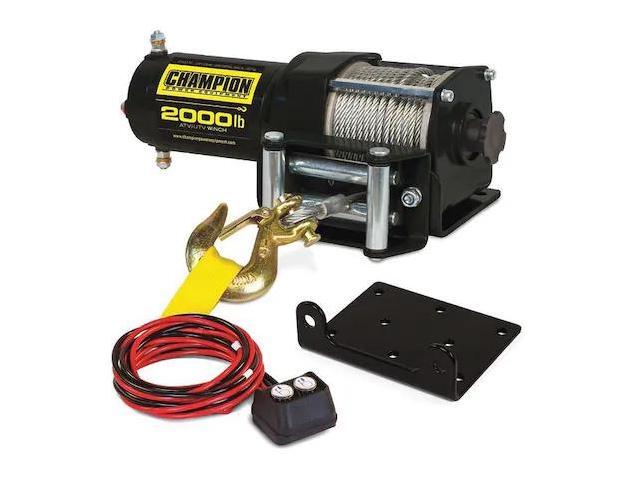 CHAMPION POWER EQUIPMENT 12003 Utility Winch Kit,12V,2000 lb