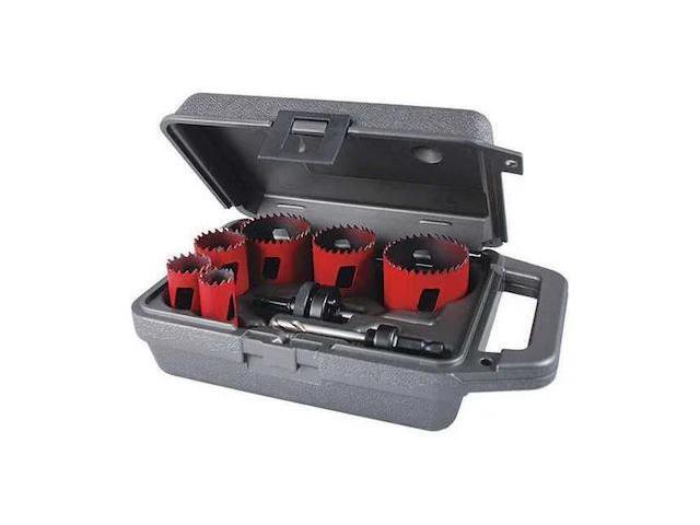MORSE MHS02E Hole Saw Kit,Saw Sizes 7/8' to 2-1/2'