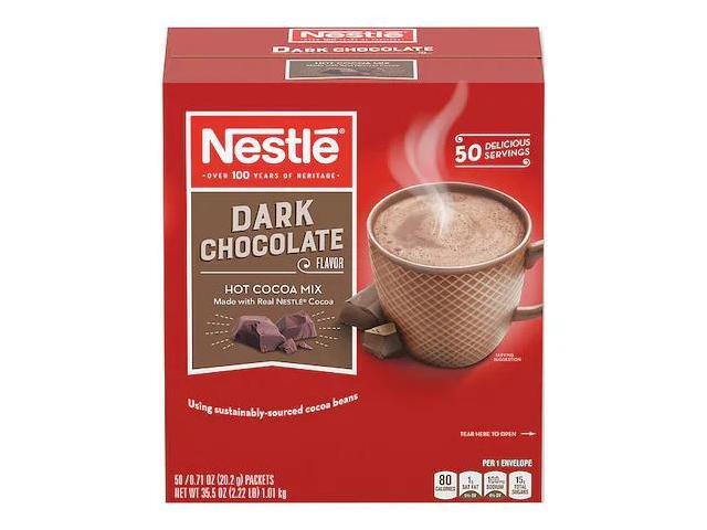 Nestlé Hot Cocoa Mix Dark Chocolate 0.71 oz 50/Box 70060