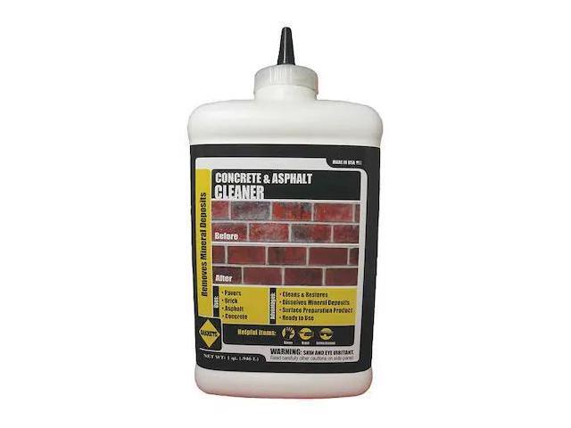 SAKRETE 120042 Concrete Cleaner, Bottle, Pale Yellow, 63 sq ft Coverage