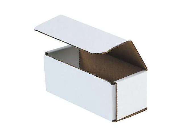 PARTNERS BRAND MRX3L Corrugated Mailers, 6' x 2 1/2' x 2 3/8', White, 50/Bundle
