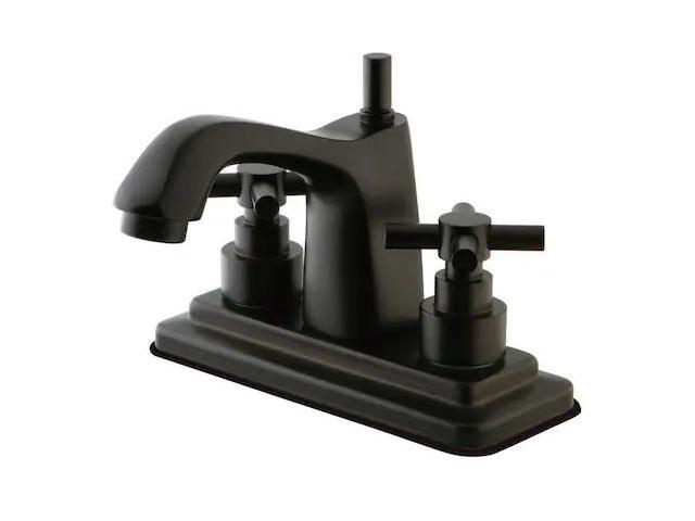 Kingston Brass Elinvar Two Handle 4' Centerset Lavatory Faucet with Brass Pop-up
