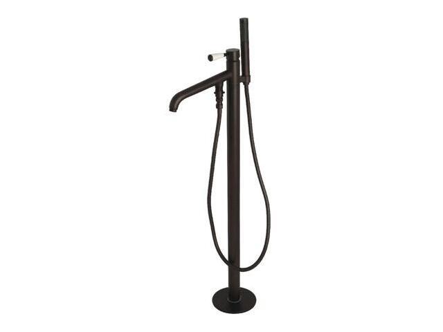 Kingston Brass KS8135DPL Paris Single Handle Freestanding Tub Faucet with Hand Shower, Oil Rubbed Bronze