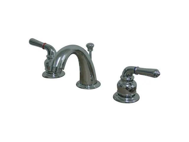 Kingston Brass KB911 Two Handle 4' to 8' Mini Widespread Lavatory Faucet with Re