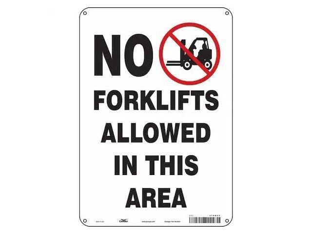 CONDOR 476N25 Safety Sign, 10 in Height, 7 in Width, Aluminum, Horizontal