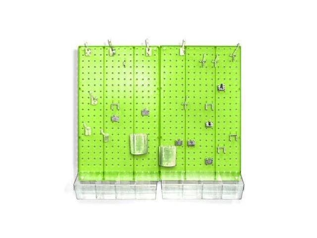 AZAR DISPLAYS 900945-GRE 70-Piece Pegboard Organizer Kit (2- 13.5' x 22')