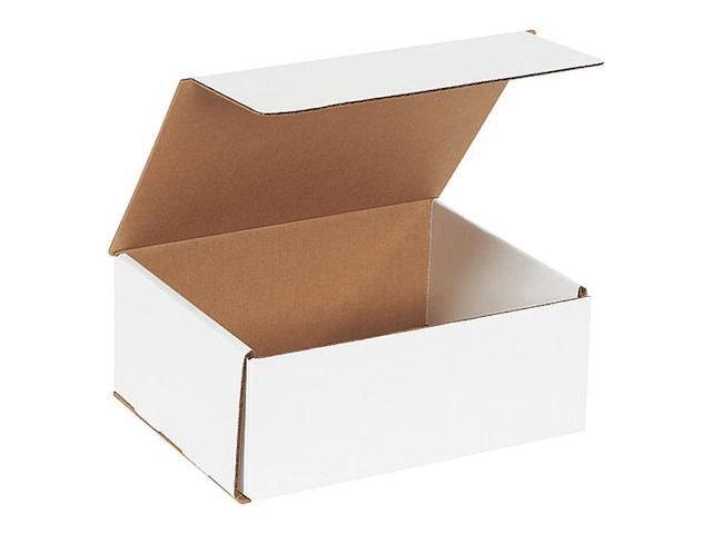 PARTNERS BRAND M1073 Corrugated Mailers, 10 x 7 x 3, White, 50/Bundle