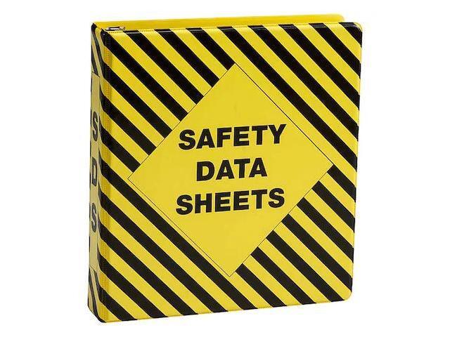 BRADY 58678 Binder,Safety Data Sheets,Vinyl