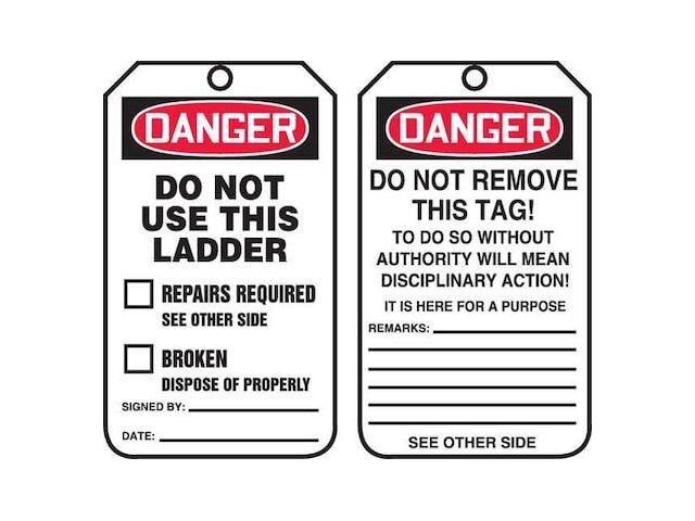 ACCUFORM TRS331CTP Danger Tag,5-3/4 x 3-1/4,PK25