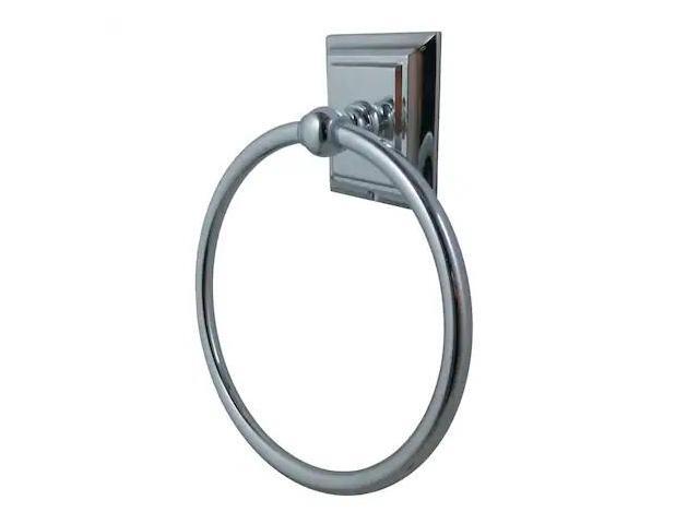 Kingston Brass BA6014C Millennium Towel Ring, Polished Chrome - Polished Chrome