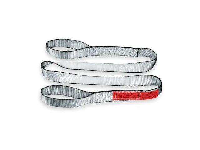 LIFT-ALL EE1802TFX8 Web Sling, Type 3, 8 ft L, 2 in W, Polyester, Silver