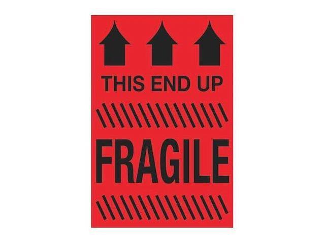 TAPE LOGIC DL1185 Tape Logic Labels, 'This End Up - Fragile', 4' x 6',