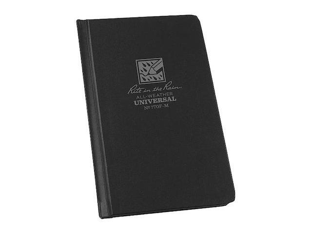 RITE IN THE RAIN 770F-M Pocket Notebook,80 Sheets,Black Cover