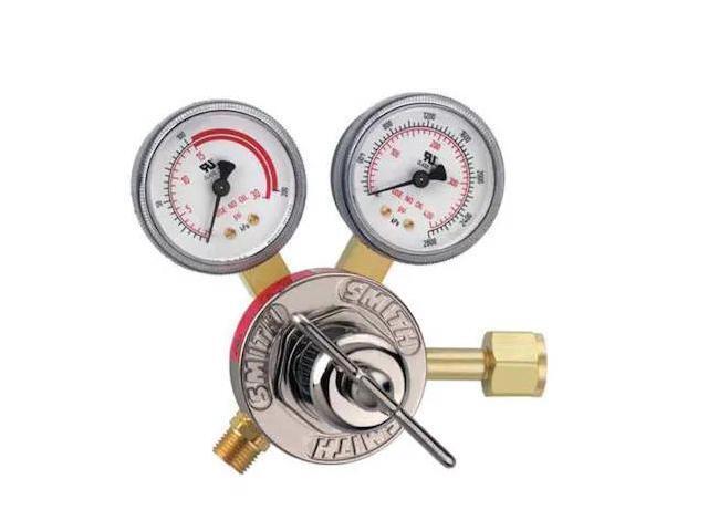 SMITH EQUIPMENT 30-15-300 Gas Regulator, Acetylene, Single Stage, 0.825'-14