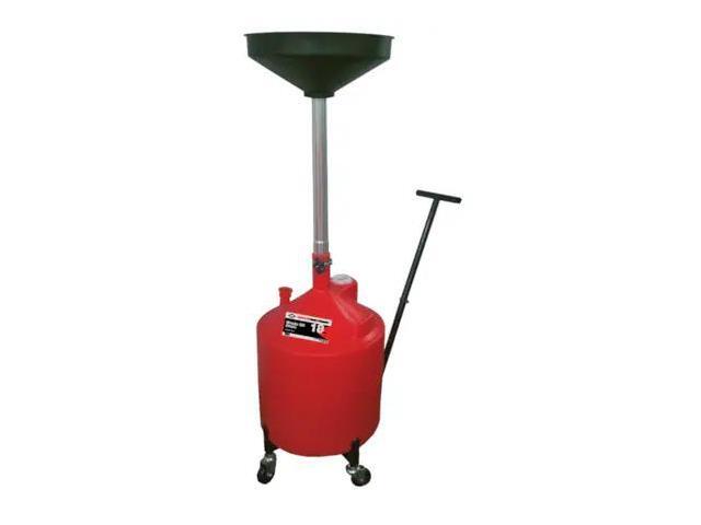 AMERICAN FORGE & FOUNDRY 8874 Waste Oil Drain, 18 gal, with Metal Trolley and