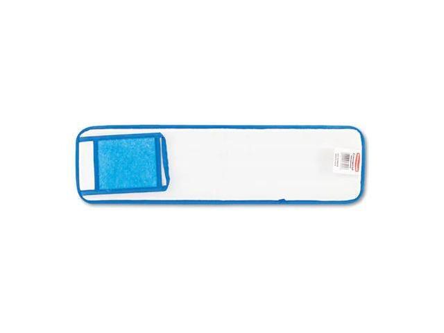 RUBBERMAID COMMERCIAL FGQ41100BL00 24 in Quick Change Mop Pad, Blue, No Handle