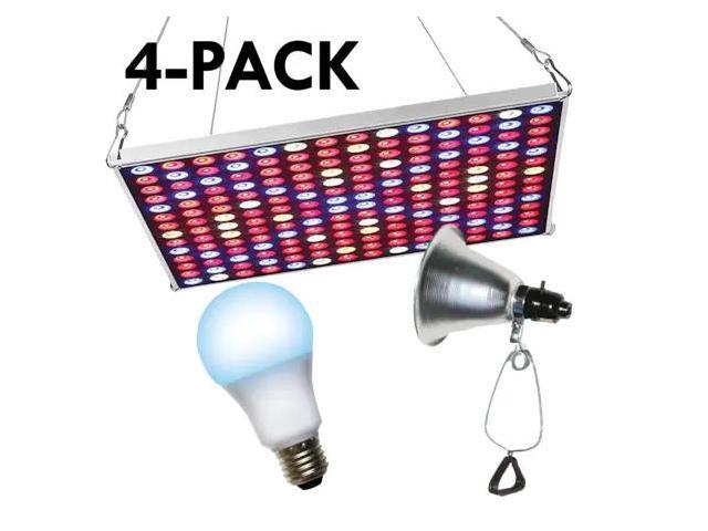 MIRACLE LED 602232 LED Grow Panel & Clamp On LED Blue Spectrum Grow Light Kit