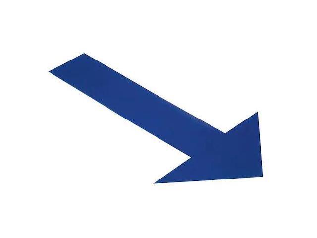 MIGHTY LINE ARROW10B Arrow Tape Floor Marking Vinyl Blue, 6' W x 10' L, 50 mil
