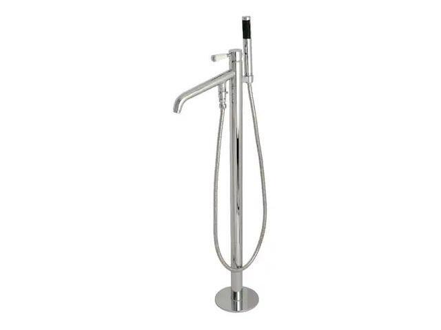 Kingston Brass KS8131DPL Paris Single Handle Freestanding Tub Faucet with Hand Shower, Polished Chrome