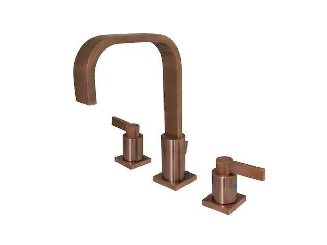 Fauceture FSC896NDLAC NuvoFusion Widespread Bathroom Faucet, Antique Copper