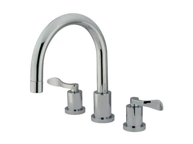 Kingston Brass KS8321DFL Roman Tub Filler, Polished Chrome