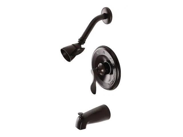 Kingston Brass KB8635DFL Tub and Shower Faucet, Oil Rubbed Bronze