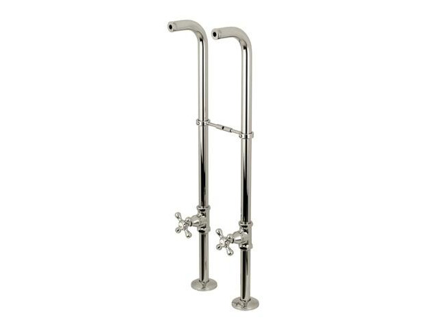 KINGSTON BRASS CC266S6AX Freestanding Supply Line Package, Polished Nickel