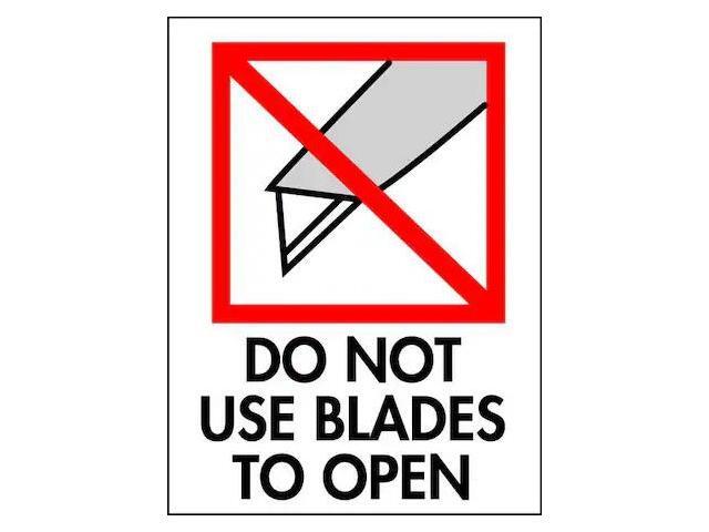 TAPECASE 16U857 4' x 3' Adhesive Back Shipping Labels, Do Not Use Blades to