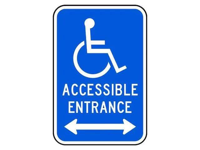 LYLE HC-017-12HA ADA Handicapped Parking Sign,18' x 12, HC-017-12HA