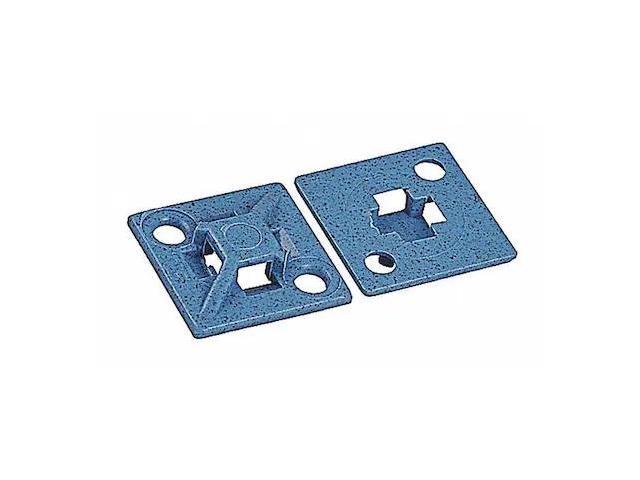 TY-RAP TC5344A-PDT Metal Detectable Cable Tie Mount, Polypropylene, Blue, 0.75