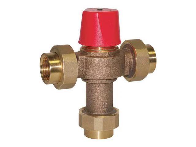 WATTS 1/2 LF 1170-UT-2 1/2 Mixing Valve,Brass,0.5 to 23 gpm,150 psi