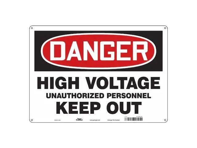 CONDOR 479V10 Safety Sign,20' Wx14' H,0.032' Thickness, 479V10