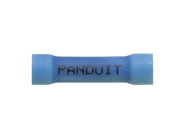 PANDUIT BSV14X-L Butt Splice Wire Connector, 14 AWG Max, Blue, Vinyl