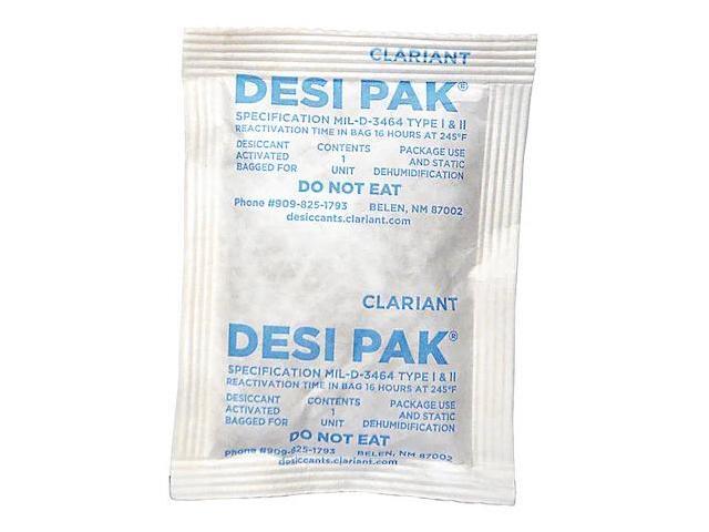 ARMOR SHIELD D1UCT Desiccant,4in. L,3in. W,Tyvek,PK300