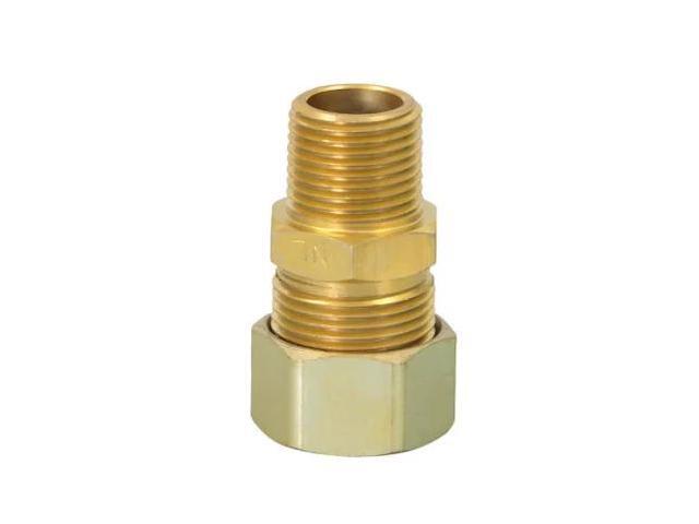 EVERFLOW C68R-7812-NL 7/8' O. D. COMP x 1/2' MIP Reducing Adapter Pipe Fitting,