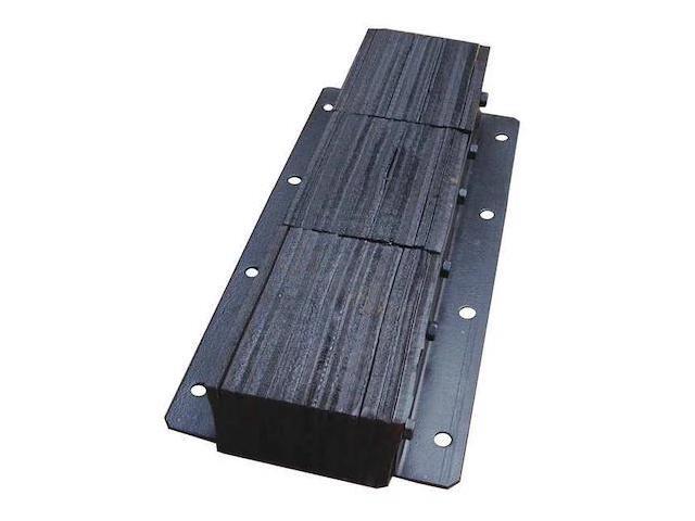 ZORO SELECT 26W593 Dock Bumper,30x4-1/2x13 In.,Rubber