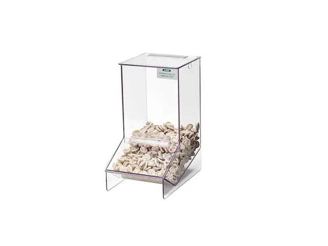 ZORO SELECT 3RZR9 Glove Dispenser, PETG, Holds Finger Cot,Clear,12-1/2 in H x